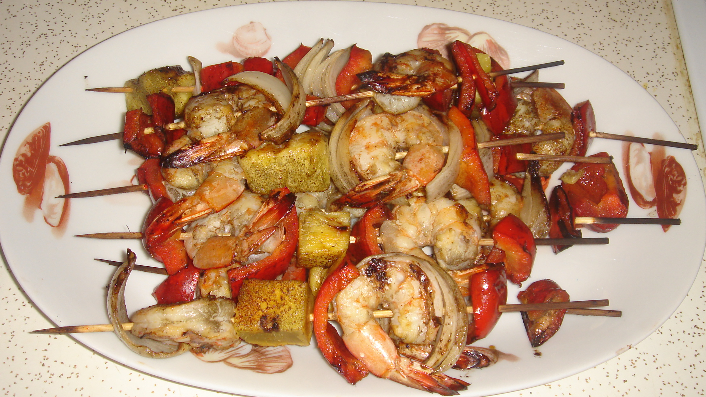 Shrimp kebabs are very easy to make, but the taste will make your guests think you have. Add to marinade and place bag in refrigerator until ready to grill.