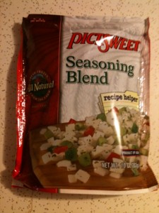 Frozen seasoning blend