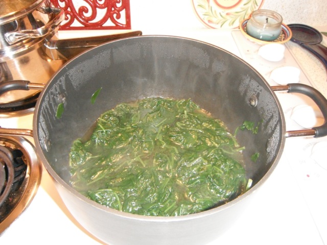 Steamed Spinach 