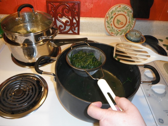Steamed Spinach 