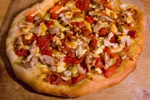 grilled chicken pizza