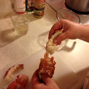 Making Lobster Bisque 