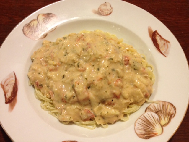 Crab Cake and Etouffee Pasta