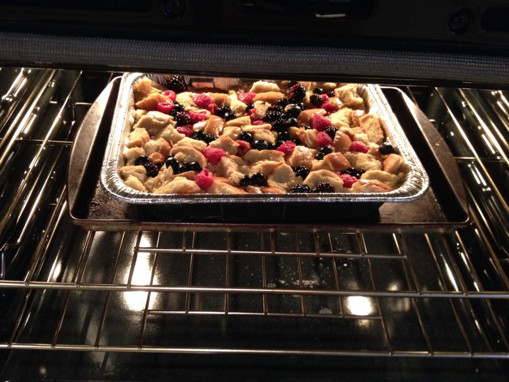 Triple Berry Bread Pudding 