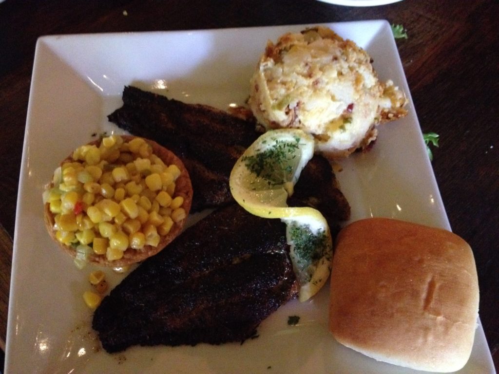 Roux 61 Baton Rouge Review Blackened Catfish Platter